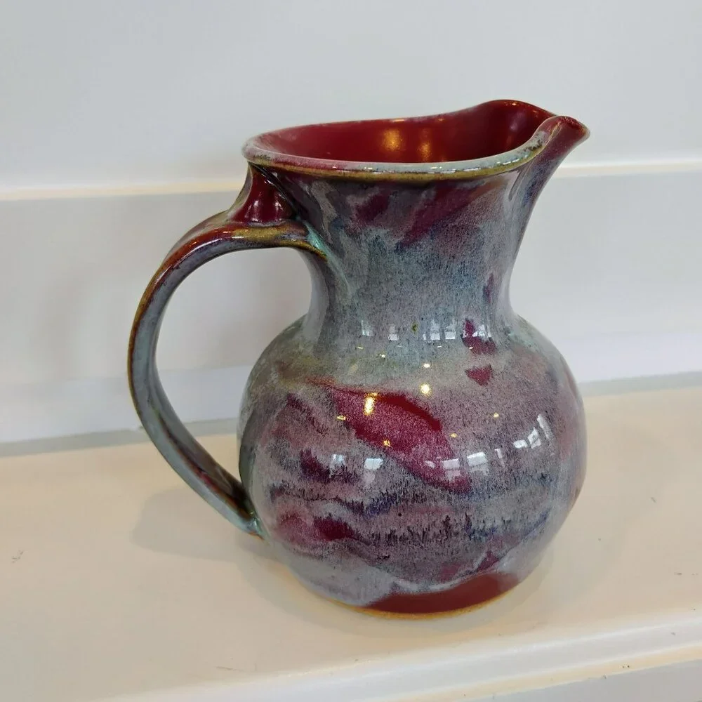 John Coburn Tennessee Art Pottery Pitcher Handcrafted Ceramic Vase JRC 1991